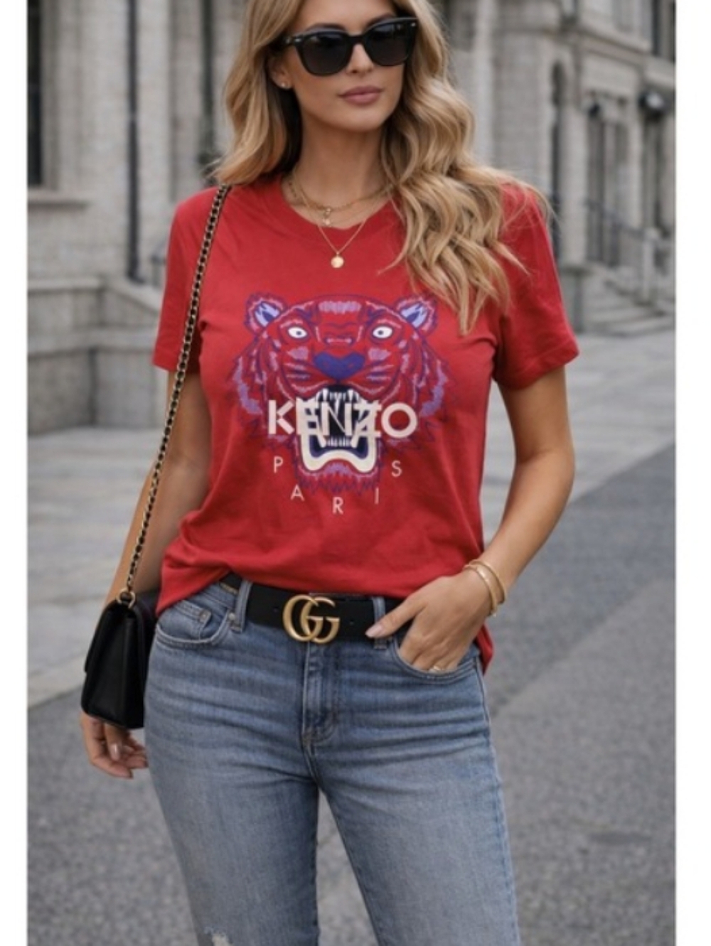 Kenzo Red Short Sleeve Tee Large